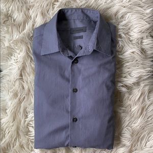 Calvin Klein slim fit non-iron gray button shirt